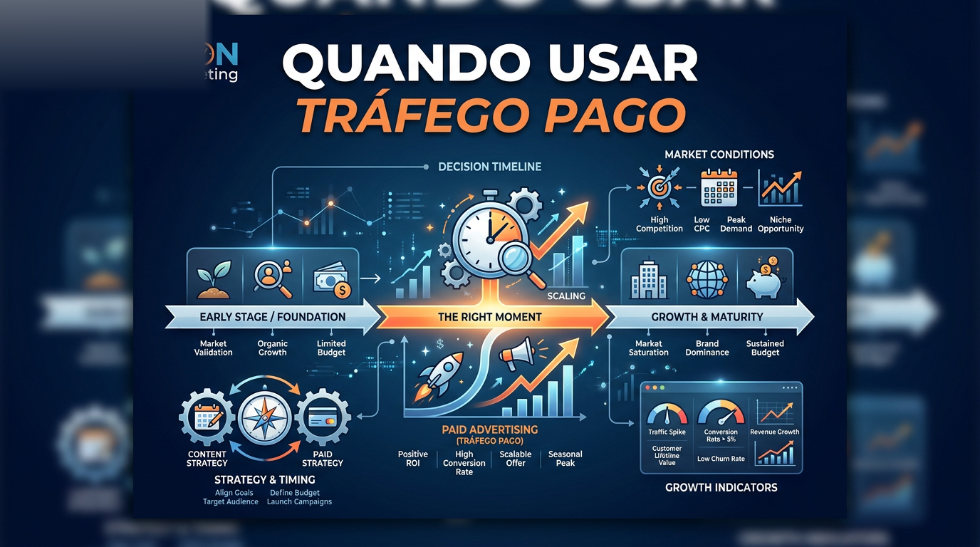 Quando usar tráfego pago para empresas aplicado à estratégia de marketing de empresas